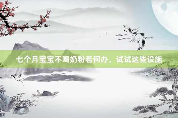 七个月宝宝不喝奶粉若何办，试试这些设施